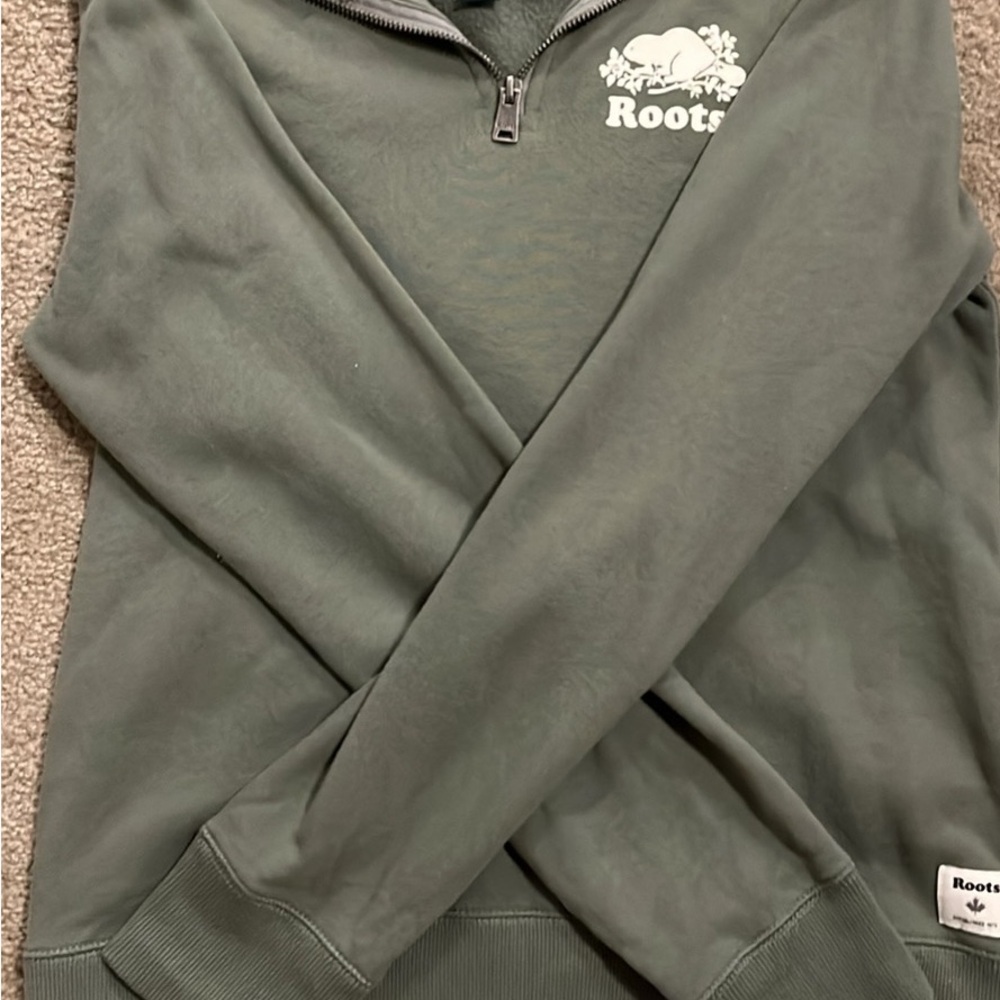 Roots Green Pullover Sweatshirt